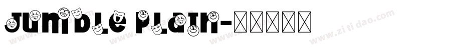 Jumble Plain字体转换